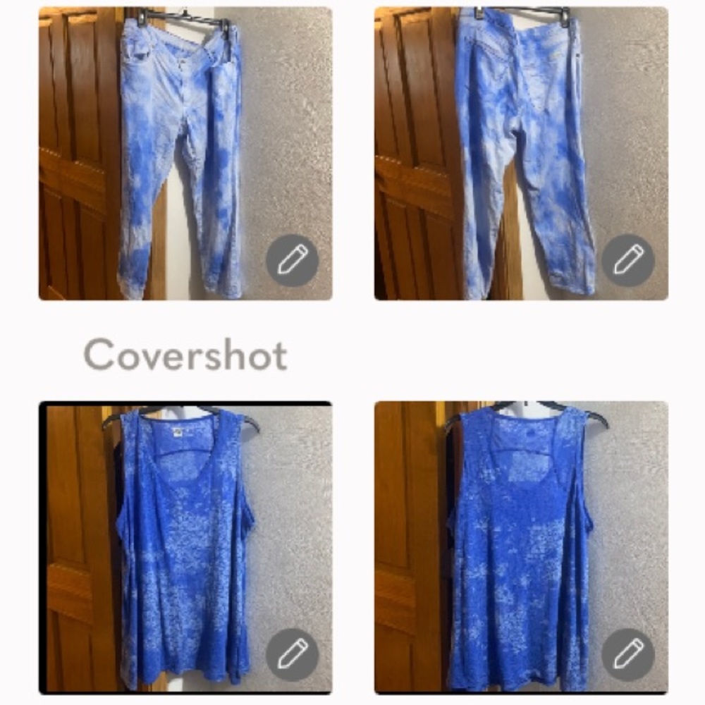 FREE w BUNDLE! NEW Eddie💙Bauer boyfriend crop👖🔵14+RBX tank 3X